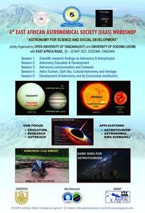 Read more about the article The 6th East African Astronomical Society (EAAS) Workshop